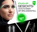 Stilvoller Gesichtsschutz mit Brillengestell