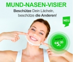 Mund- und Nasen-Visier - transparent